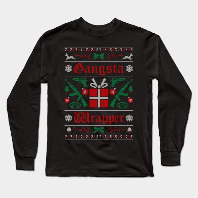 Gangsta Wrapper Long Sleeve T-Shirt by Woah_Jonny